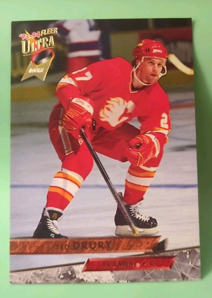 1993-94 Fleer Ultra - Ted Drury #280 (RC) - Calgary Flames 