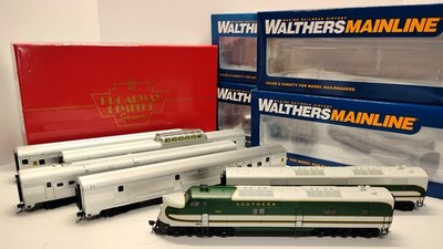 BROADWAY LIMITED #780 SOUTHERN E6 A-B  PARAGON 2 SOUND & DCC, 4 WALTHERS CARS/HO