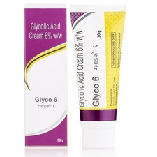 Glyco-6 Glycolic Acid Cream 6 w/w Unscented Exfoliating Cream 30g With / FS