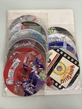 Lot of 10 vintage 90  s windows computer discs games and programs see photos