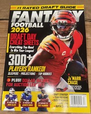 Fantasy Football Magazine 2026 Draft Day Cheat Sheets Ja’Marr Chase Cover New