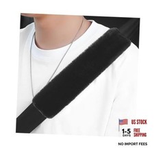 Car Seat Belt Cover, Soft Auto Seatbelt Protector for a More 4 PCS Black