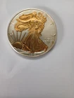 2010 Silver Eagle Gold Gilded 1 Ounce .999 Fine  Silver
