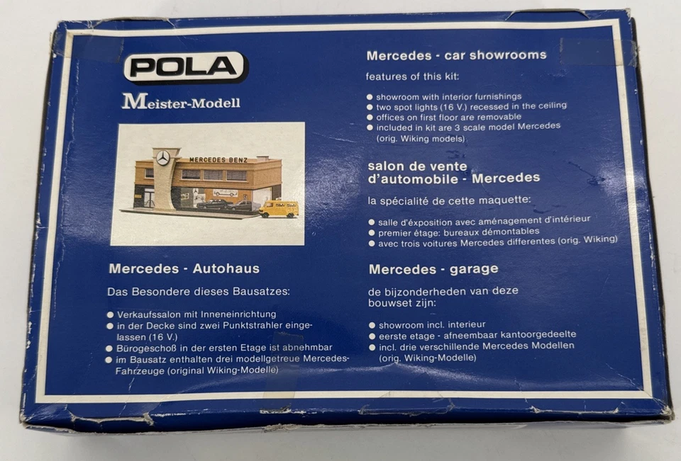Pola Mercedes Benz Car House Showroom #161 HO Gage New Open Box With Instruction - Image 4 of 4