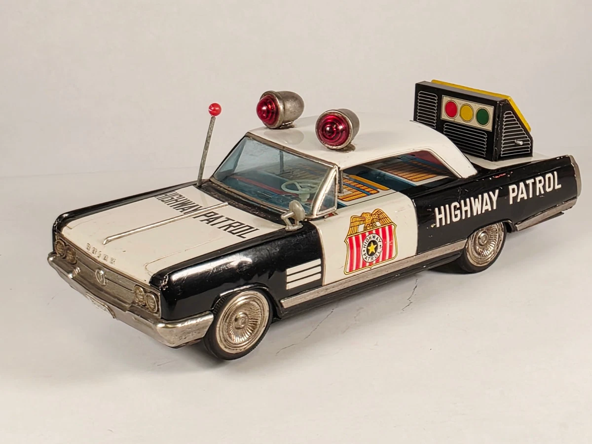 イチコー【ビュイック エレクトラ ギャングバスター】ブリキ tin car箱付 Ichiko [Buick Electra Gangbuster] tin car with box.