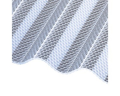 Gutta Polycarbonat Wellplatte Sinus 76/18 Wabenstruktur glasklar hagelsicher 450