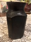 Solid Wood Dark Brown Decorative Vase