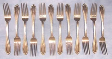 12 WALLACE AMERICAN TRADITION Dinner Place Set Fork 18/10 Stainless Steel Silver