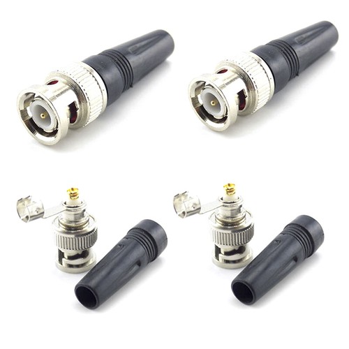 10Pcs Bnc Male Connector For Twist-On Coaxial Rg59 Cable CCTV Solderless plug*h* - Picture 4 of 6