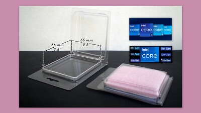 20 - 9th 8th Gen Processor Clamshell Case for i9 i7 i5 i3 with Anti Static Foam