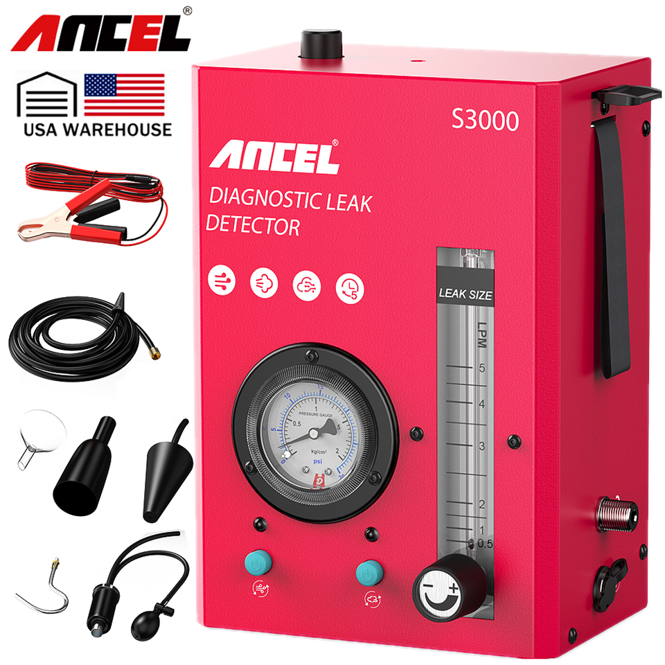 ANCEL S3000 Macchina Del Fumo Per Auto - Rilevatore Perdite EVAP, 12V, Con Manometro E Flussometro, Per Veicoli E Barche - Foto 12