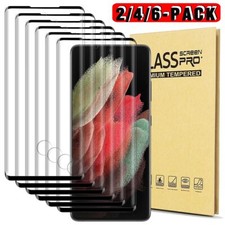 Full Cover Tempered Glass Screen Protector For Samsung Galaxy S21/S21 /S21 Ultra