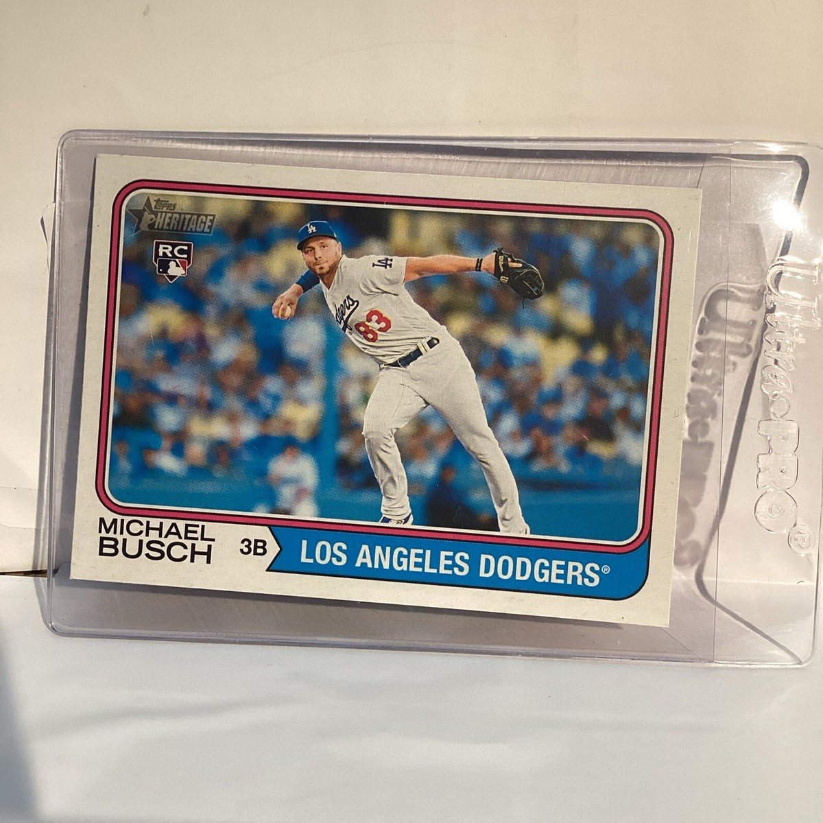 2023 Topps Heritage High Number 520 Michael Busch RC Dodgers 