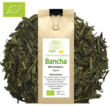 Bio Bancha Premium Qualität Grüntee lose koffeinarm Grüner Tee aus Japan Premium