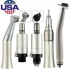 Dental 6-LED Fiber Optic E-generator 4H /Low Speed Contra Angle Handpiece Kit