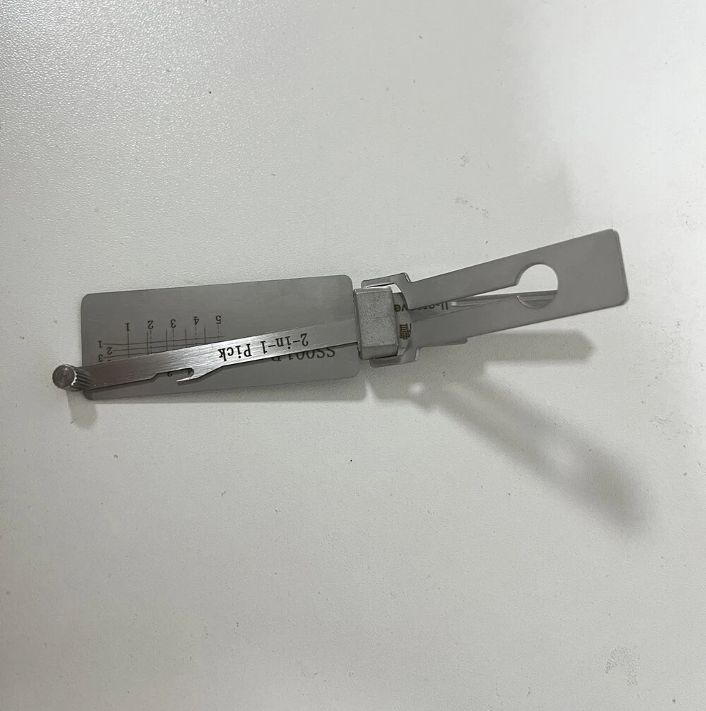 Key decoder and SS001 stainless steel key hook tool Key decoder and SS001 stainless steel key hook tool