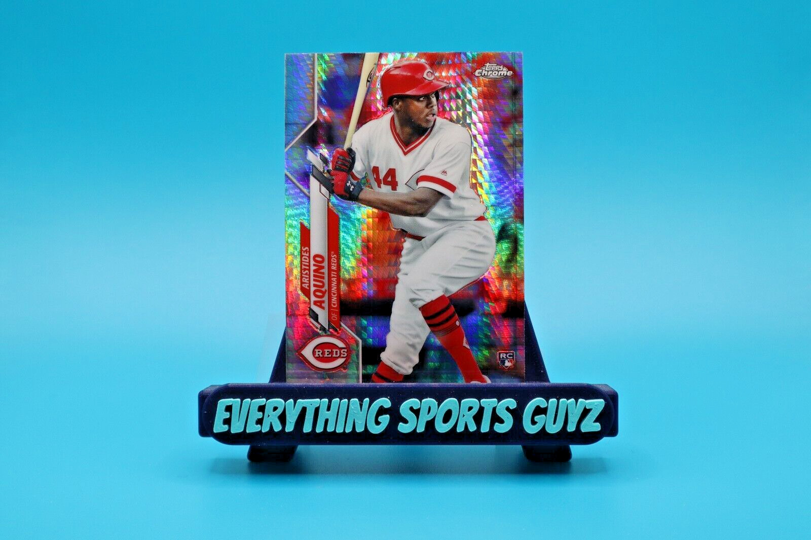 2020 Topps Chrome Baseball Prism Refractor #111 Aristides Aquino (RC)