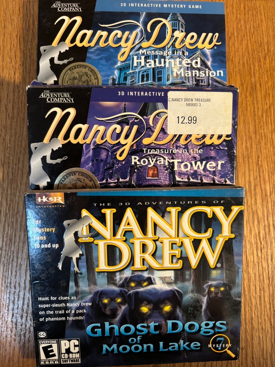 Nancy Drew Lot Bundle Detective Game Computer PC Windows CD Rom
