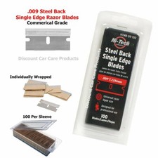 Single Edge Razor Blades 100 Pack Heavy Duty Commercial Grade .009 Thickness