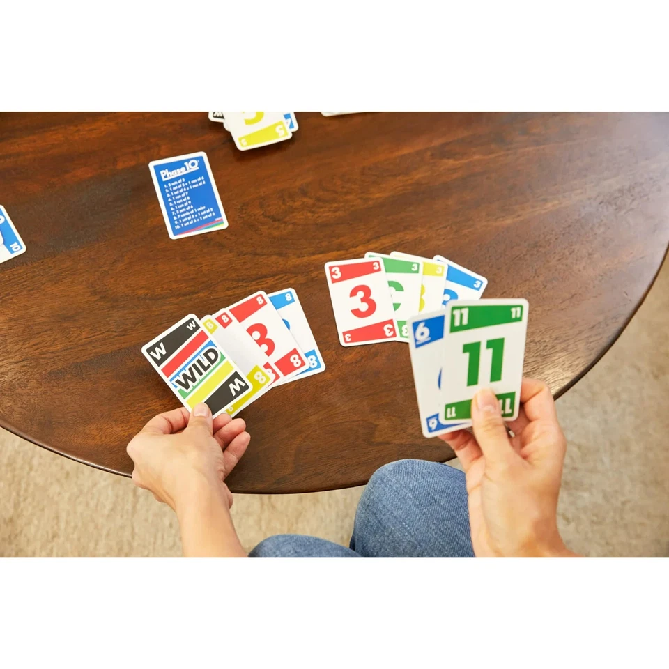 Phase 10 Card Game, Family Game Challenging & Exciting Rummy-Style Play All Ages - Image 2 of 4