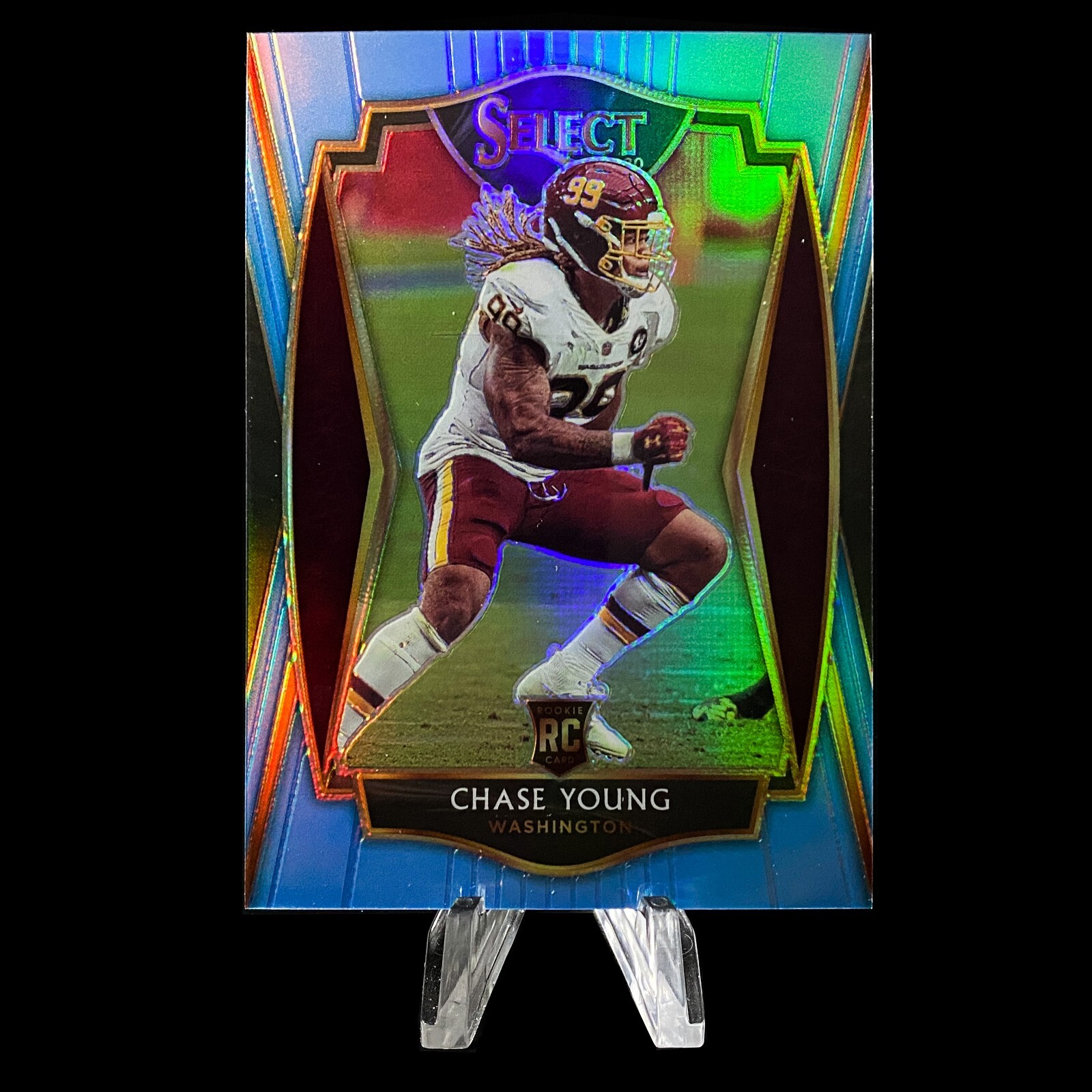 Chase Young 2020 Select Premiere Level Light Blue #'d /99 Rookie RC #164 STAR!