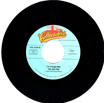 The Jive Five:  I'm a Happy Man / The Majors: A Wonderful  Dream .. 45 RPM -6003