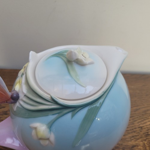 Tetera de porcelana Franz Papillon Butterfly XP1878 en caja - Imagen 6 de 10