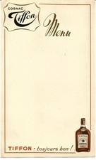 Menu Cognac Tiffon.