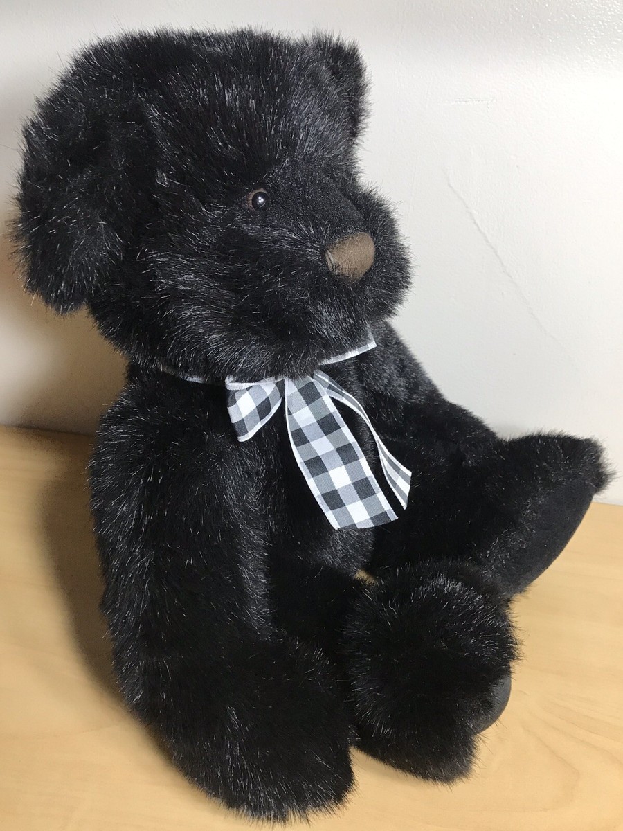 Russ Welby Black Plush Teddy Bear 16