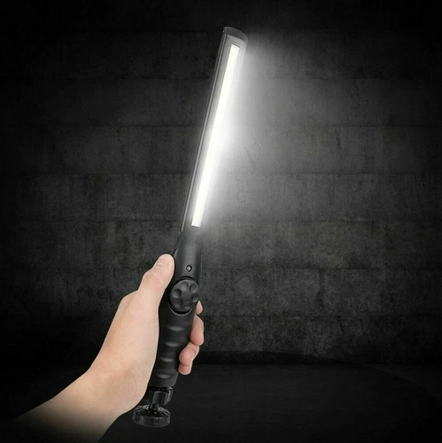 Torcia lampada LED ricaricabile luce emergenza lavoro officina calamita usb 