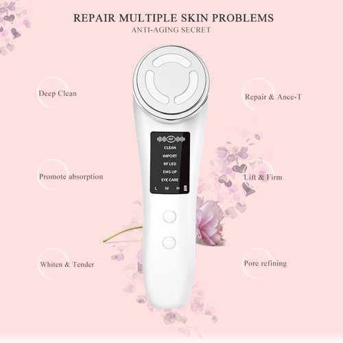 Gesichtsmassagegerät mit 5 Modi Anti-Aging-Gerät für Hautstraffung & Lifting EMS - Bild 2 von 11