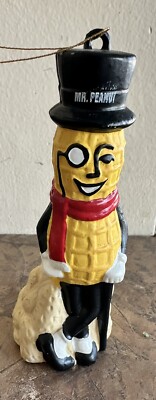 Nabisco Planters Mr Peanut Ornament Plastic Christmas Figure
