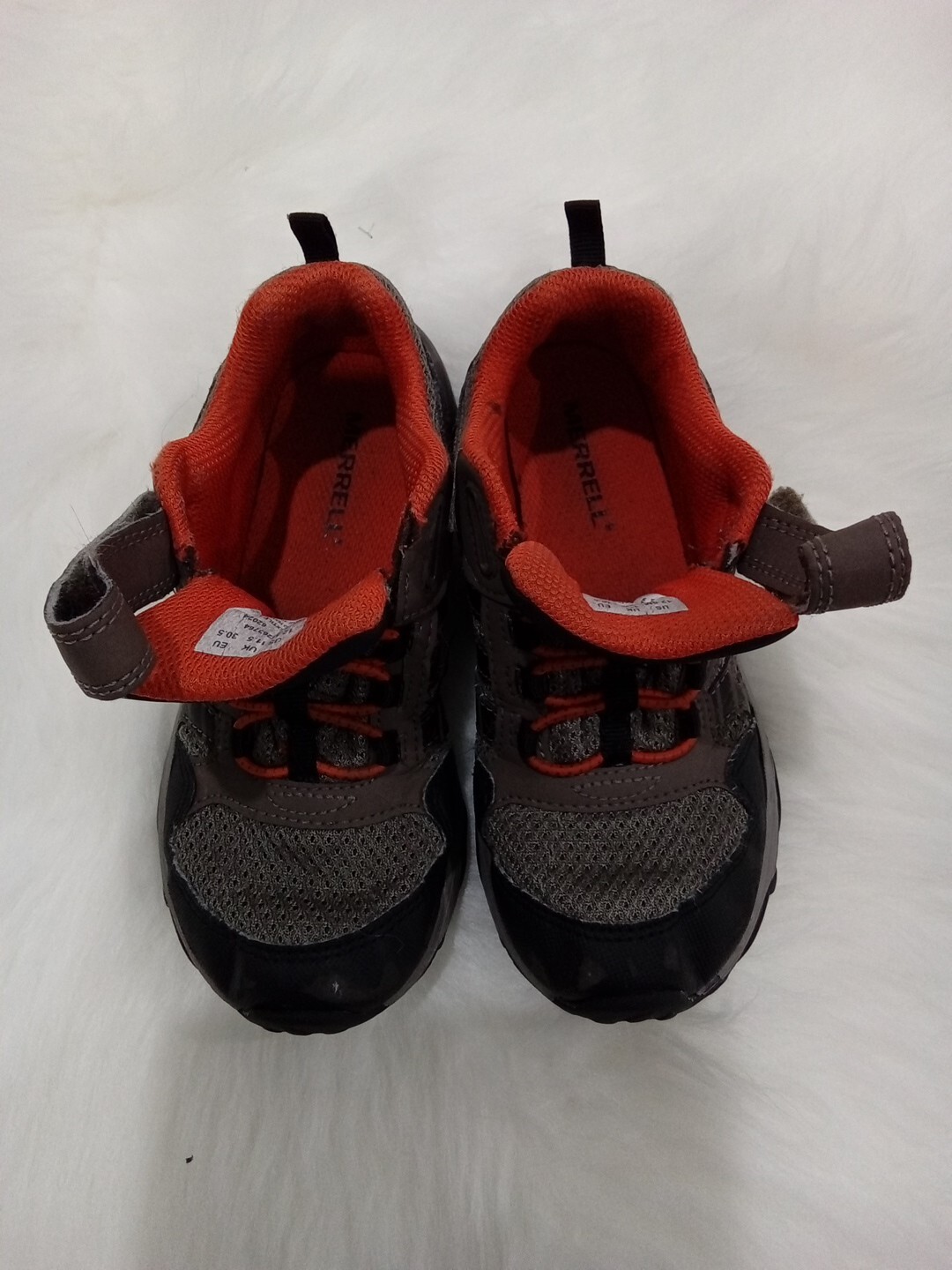Toddler Boys Merrell Shoes Gray Black and Orange size 12.5M eBay