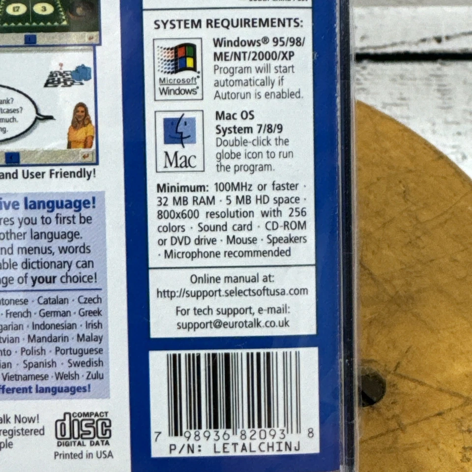 Selectsoft Language Systems Mandarin Chinese Speak & Learn! 🆕 CD-ROM NEW - Image 3 of 3