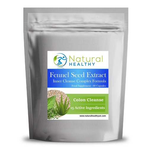 60 Fennel Seed Extract Complex Formula Detox pills High Quality UK