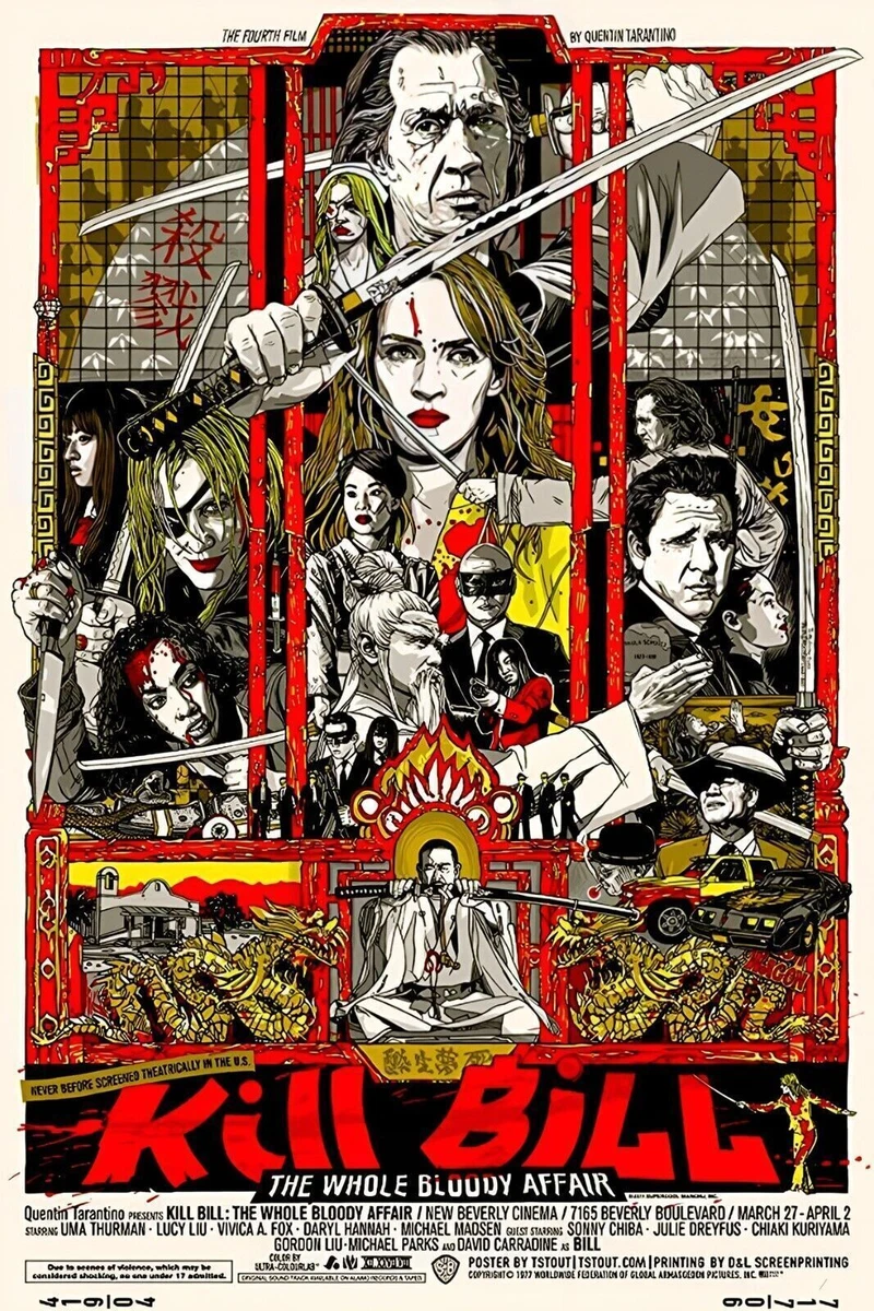 Kill Bill Movie Retro Metal Sign Vintage 8 12 or 12 18 inch approximately