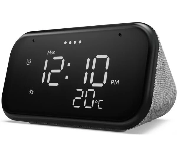 LENOVO® Smart Clock Essential with Google Assistant: Hemp Grey ~ NEW SEALED* - Image 3 of 4