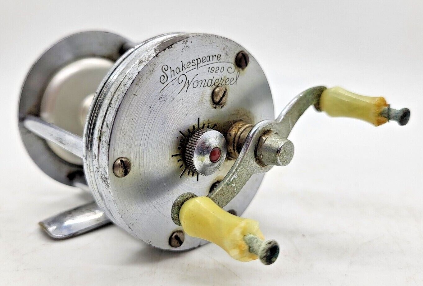 Vintage Shakespeare 1920 Wondereel Model GA Fishing Reel, Bait Caster,  Working