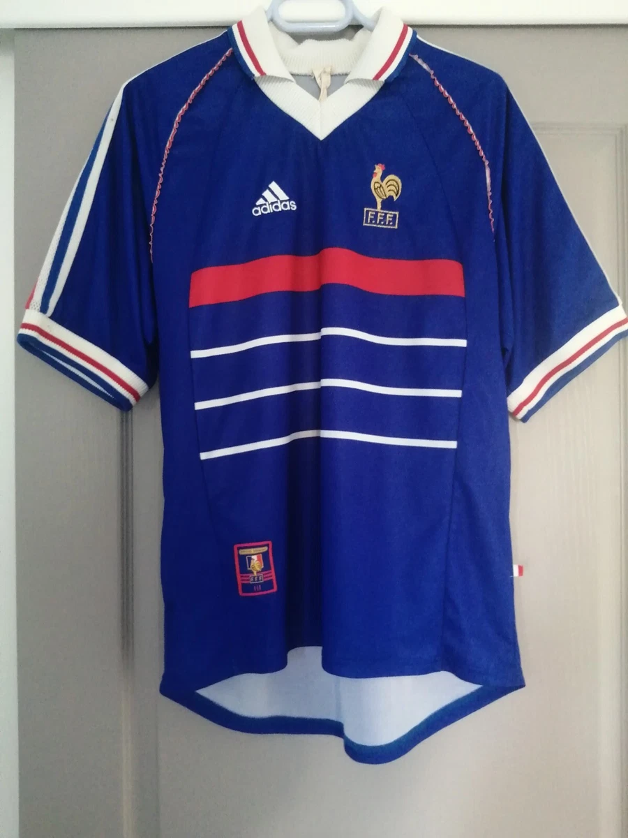 Maillot Adidas Commémoratif Coupe Du Monde 1998 - France - Taille M