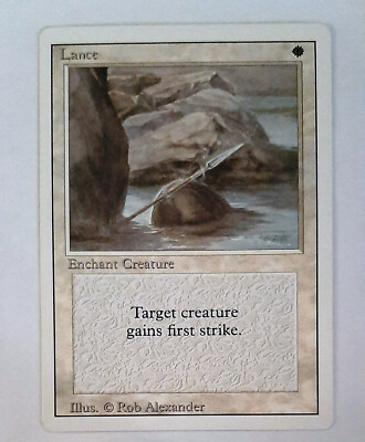  LANCE  REVISED 3.EDITION 1994  NM  WHITE  MAGIC THE GATHERING MTG Lanze