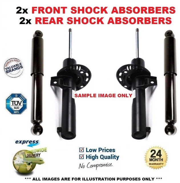 FRONT + REAR SHOCK ABSORBERS SET for PEUGEOT 308 CC 2.0 HDi 20092014