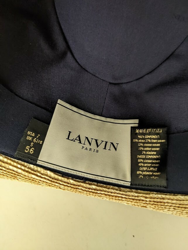 Lanvin Straw Hat Alber Ellbaz Collectible US 7/ 56 | eBay display picture 2