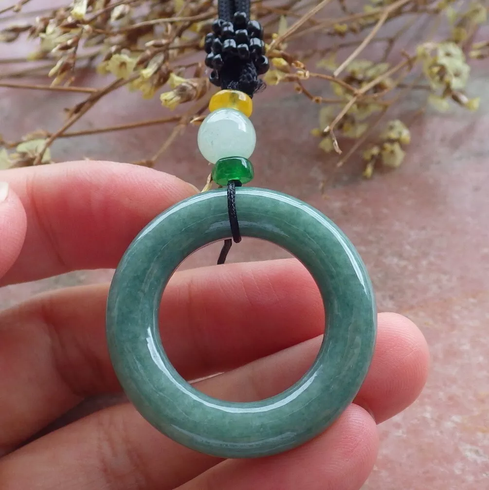 Jade on sale circle necklace