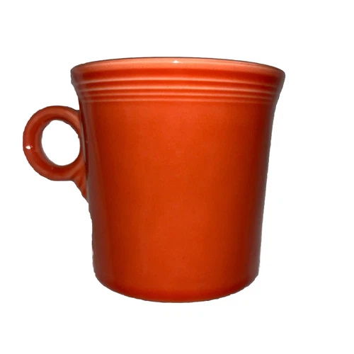 Fiesta Persimmon Ring Handled Coffee Mug Homer Laughlin Fiestaware New