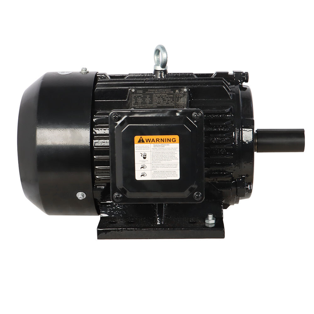 5HP 3 Phase Electric Motor 1800 RPM 184T Frame TEFC 230/460 Volt Severe ...