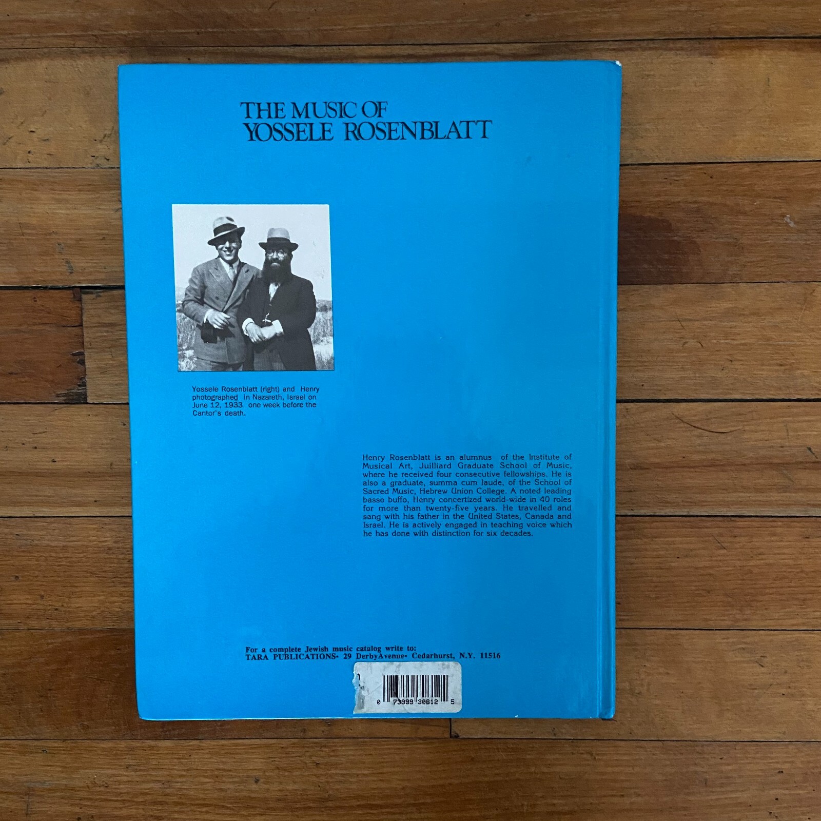 Music of Yossele Rosenblatt by Yossele Rosenblatt (1997, Hardcover) for