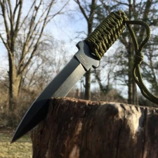 7" TACTICAL COMBAT SURVIVAL Boot HUNTING KNIFE Bowie Military Fixed Blade NEW!