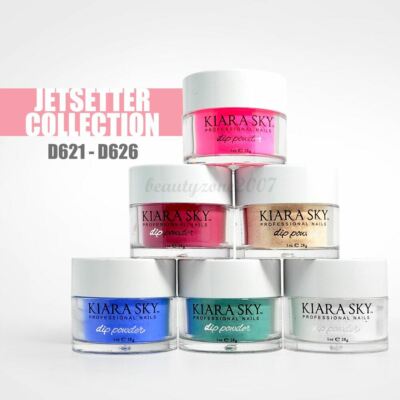 Kiara Sky Nail Color Dipping Powder Jetsetter Collection 1 oz *Choose One*