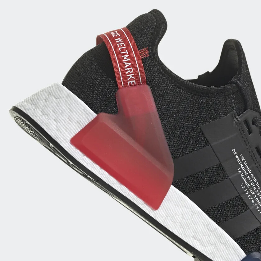 Adidas US 13 Mens Black White Red Blue Retro Rare Lifestyle NMD R1 V2 GY6162 NIB thumbnail 21