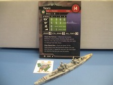 Axis Allies War at Sea CONDITION ZEBRA Trento 31/40 with card